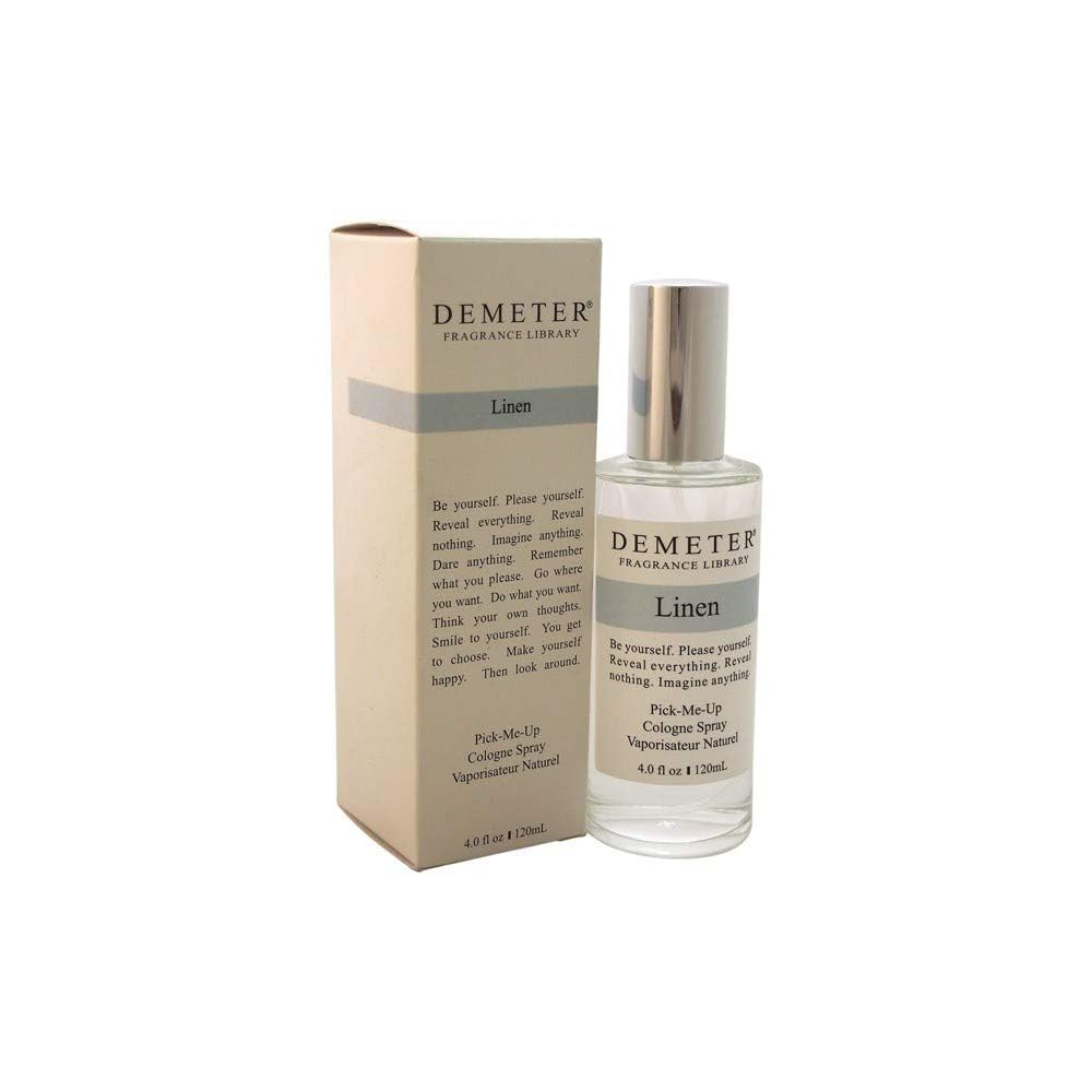 Demeter Linen Cologne Spray for Unisex, 4 Ounce