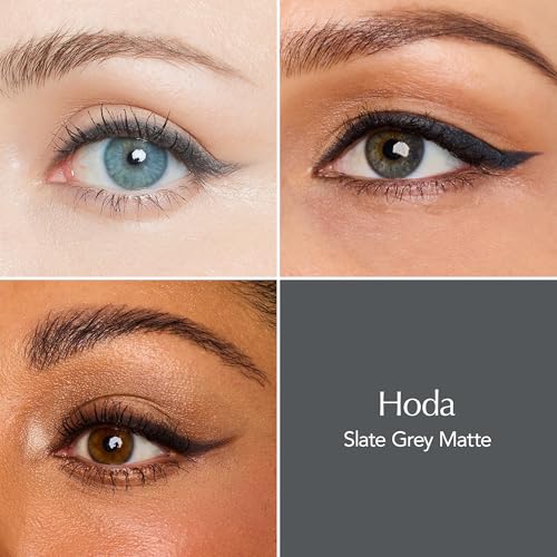 Thrive Causemetics Infinity Waterproof Eyeliner Pencil, Built In Sharpener & Smudge Tip, Long Lasting, Smudge Proof, Hyaluronic Acid & Shea Butter, Vegan & Cruelty Free, Hoda (Slate Grey Matte)