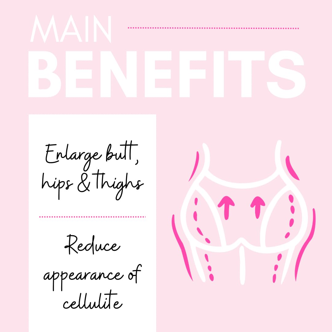 Viva La Cheetah Booty Enhancing Gummy Supplement, Big Butt Enhancer, Workout Support, Multivitamin for Women, Natural Glute Boost Vitamins for a Curvy Shape & Max Gains, 60 Vegan Gummies