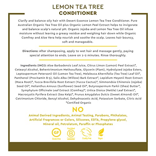 Desert Essence Conditioner for Oily Hair, Lemon Tea Tree 8 fl oz (237 ml)