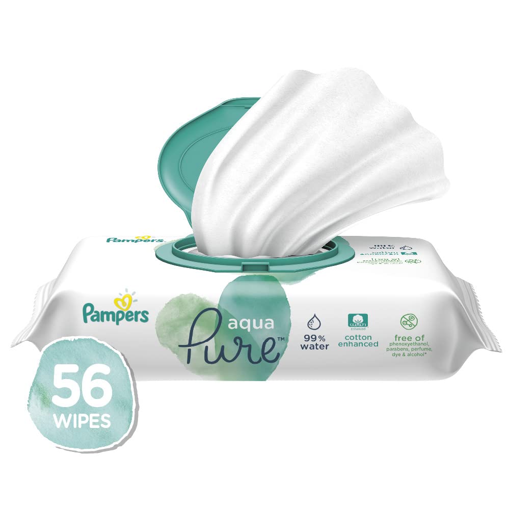 Pampers Aqua Pure Wipes(56 pcs)