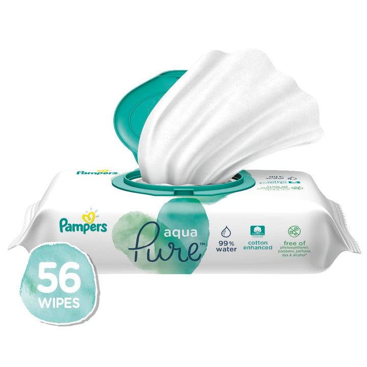Pampers Aqua Pure Wipes(56 pcs)