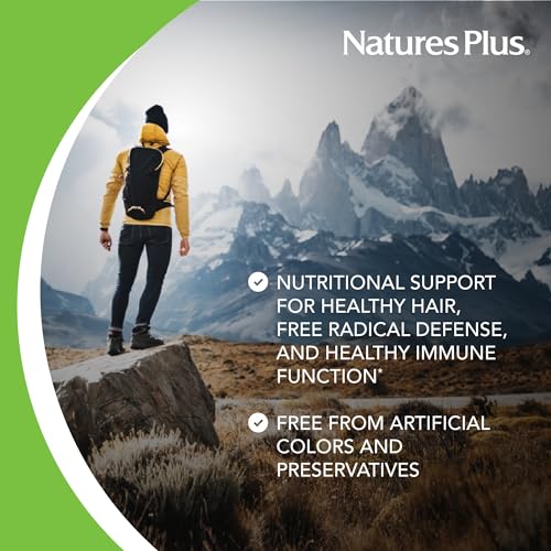 Natures Plus AgeLoss Hair Support - 90 Extended Release Tablets - Gluten-Free - 30 Servings
