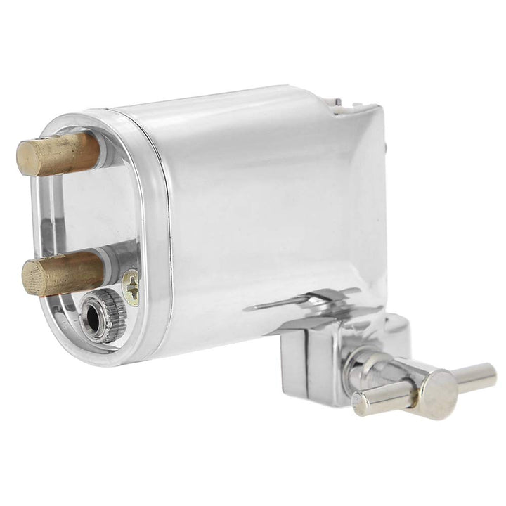 Alloy Rotary Tattoo Machine, Strong Motor Gun Liner Shader Coloring Permanent Makeup Tool Tattoo Enthusiasts Artist Acessories (Silver)