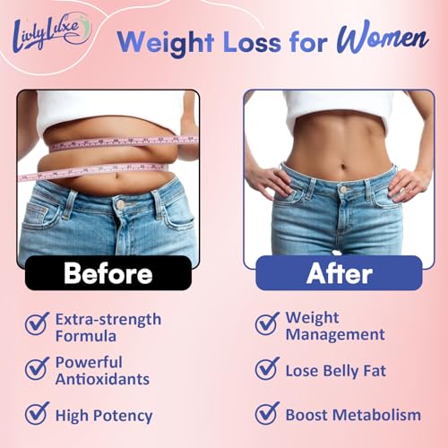 LivLyLuxe Collagen Burn Powder for Women - Weight Loss Supplements for Belly Fat Burning, Metabolism Booster, Designed for Effective and Healthier Fat Loss - 420g