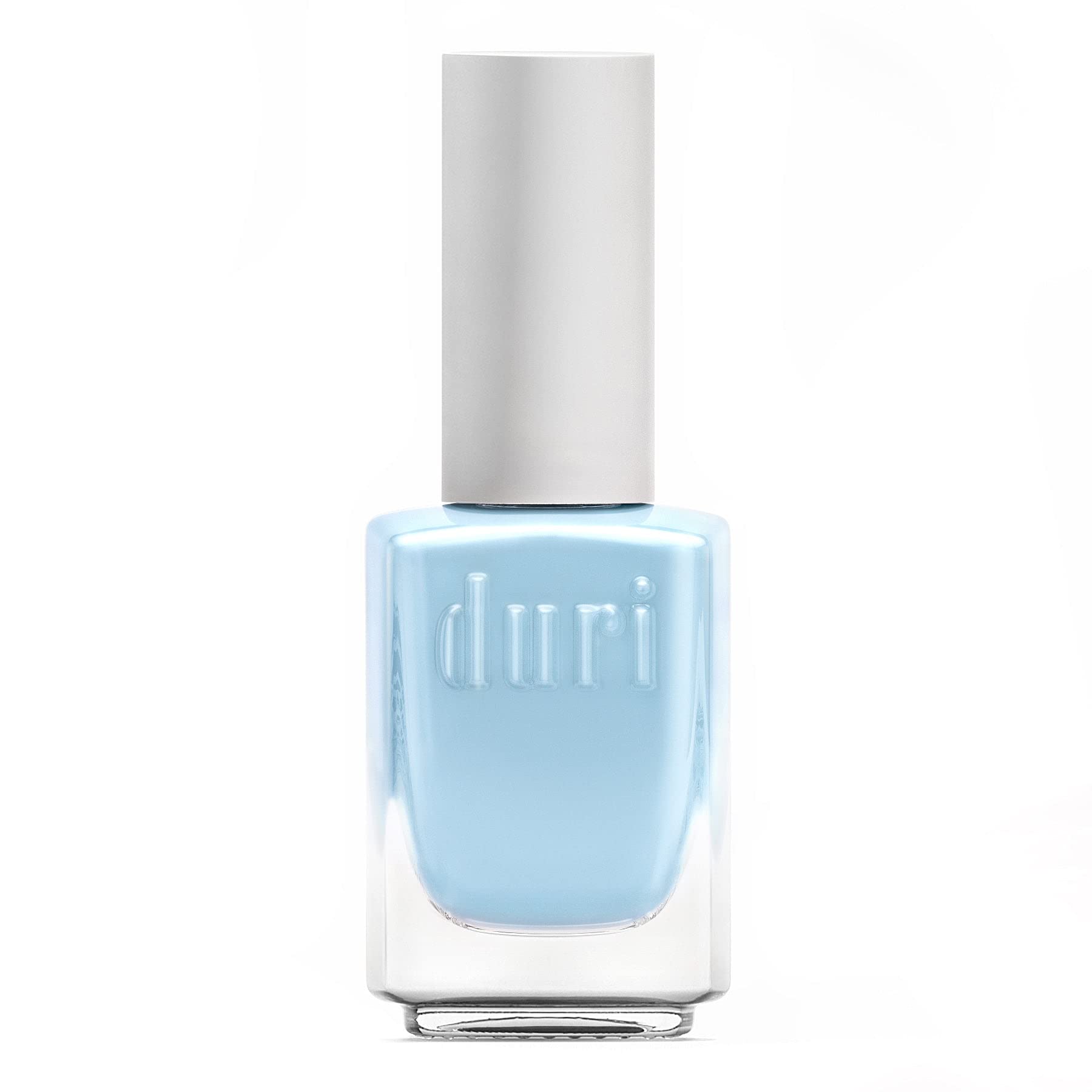 duri Nail Polish, 107S, Cloud True Blue, Pastel Blue shade, Semi Matte Finish.5 fl.oz.