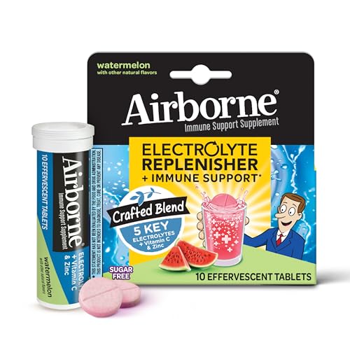 Airborne® Effervescent Tablets - Electrolyte Replenisher - Watermelon 72/10 ct.