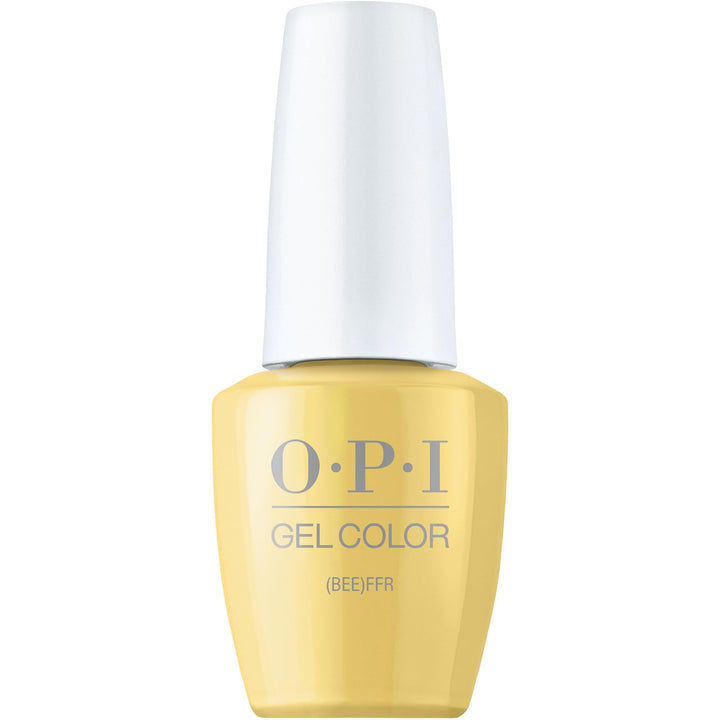 OPI GelColor (Bee) FFR | Opaque Soft Yellow Crème UV Cure Gel Nail Polish | My Me Era Collection