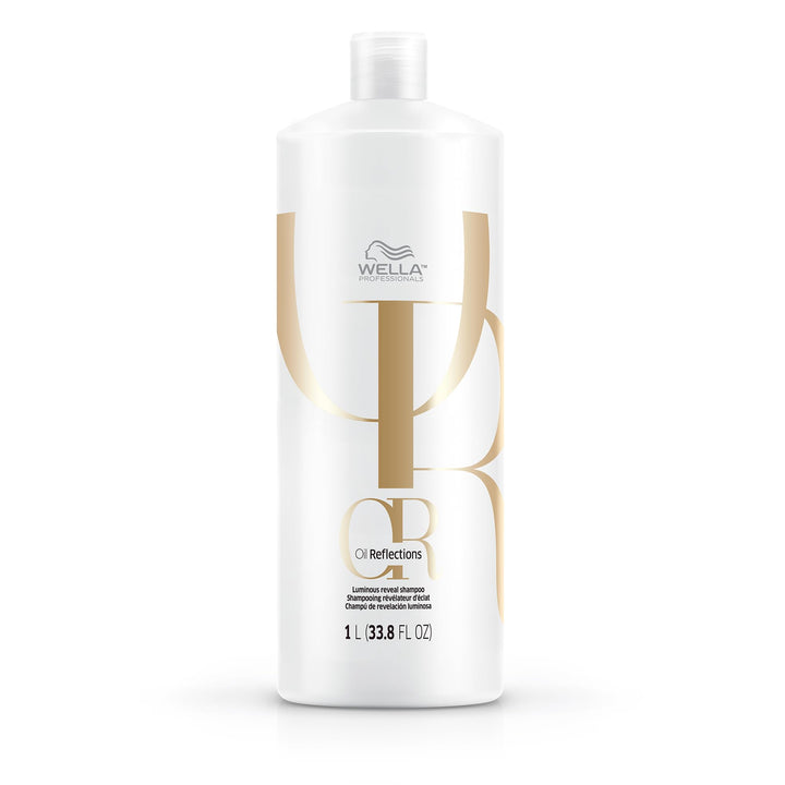 Wella Professionals Oil Reflections Luminous Reveal Shampoo| With Natural Botanicals| Camellia Oil and White Tea Extract| For long-Lasting Softness and Shine| 33.8 Fl Oz