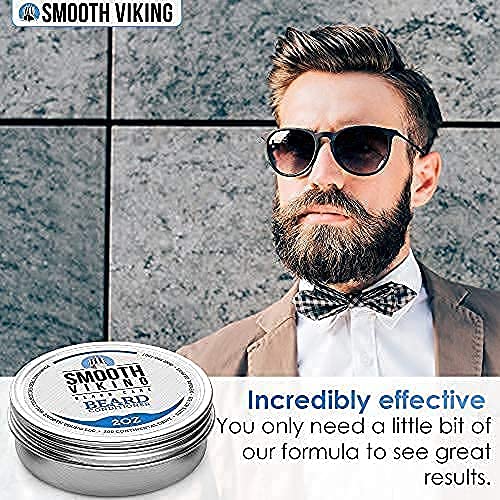 Vikings Beard Conditioner for Men - Ultimate Care for Silky Smooth Beard and Mustache, Softener with Leave-In Lotion/Cream (2 Oz)