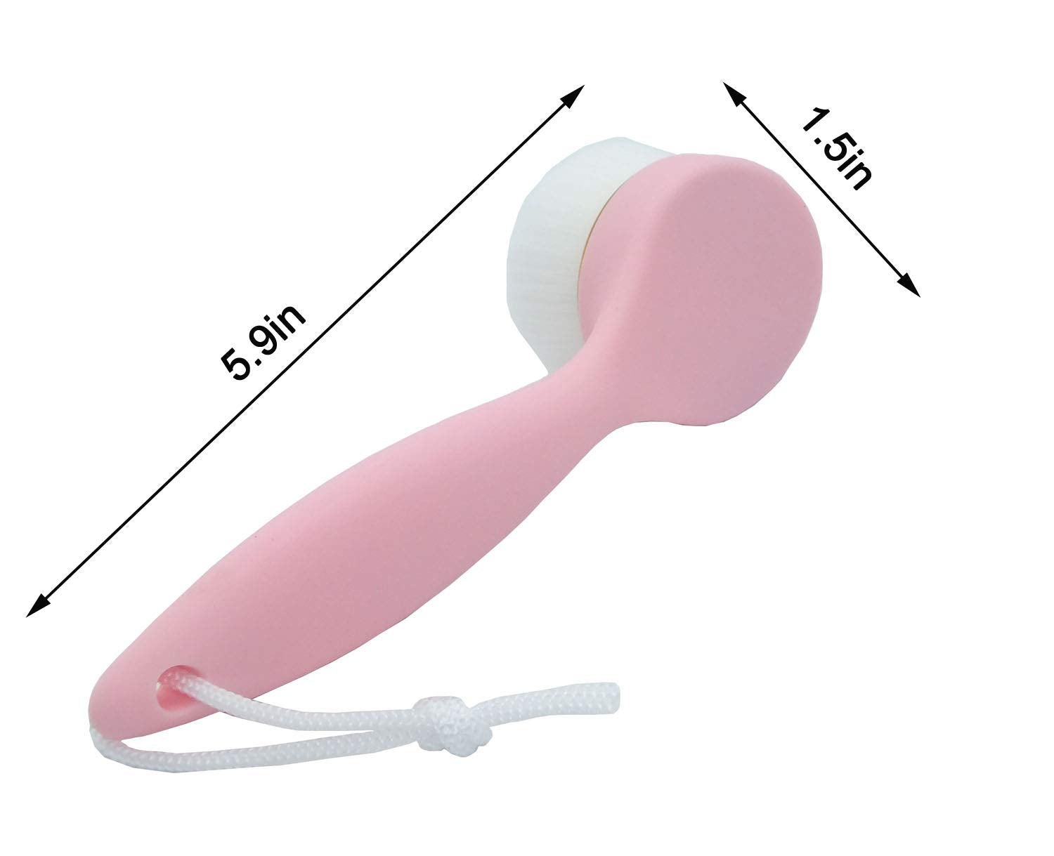 Vincilee Cleansing Brush Ultra-Soft Manual Face Skin Cleanser Brush Massage Brush Makeup Removal Massaging Pore Cleansing Brush with deep Pore Exfoliation