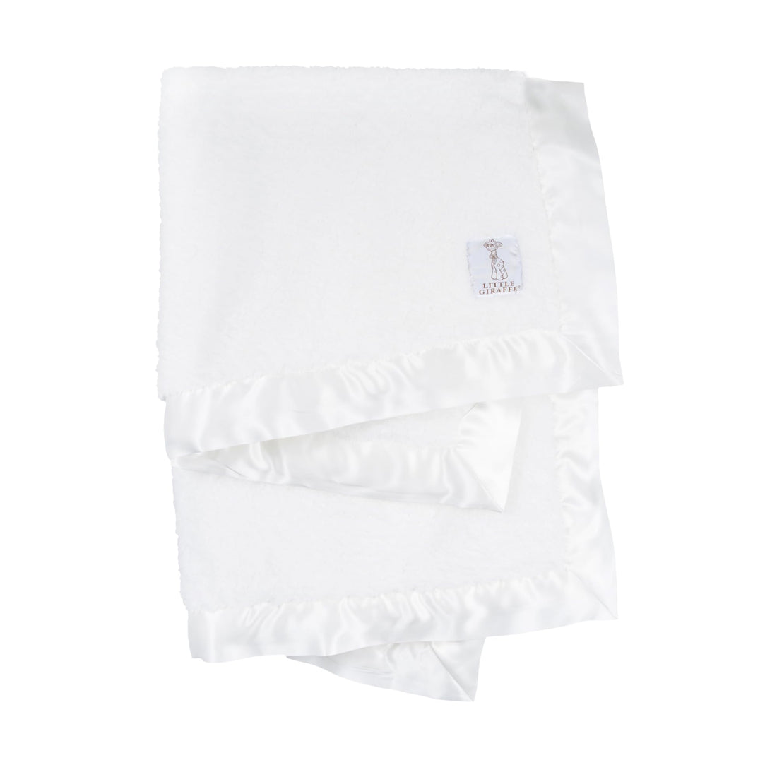 Little Giraffe Chenille Blanket, 29 X 35, White