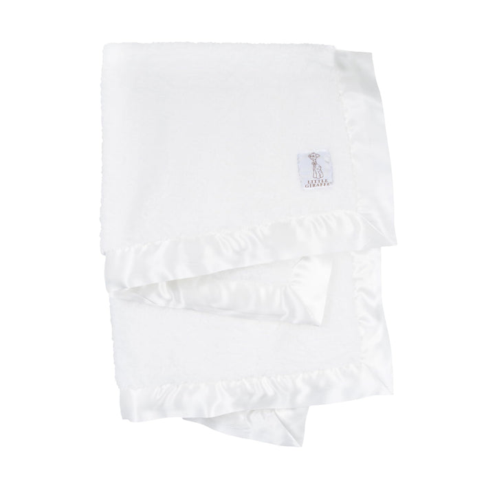 Little Giraffe Chenille Blanket, 29 X 35, White