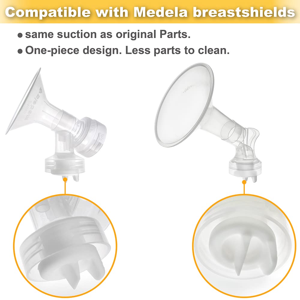 Nenesupply 4 pc Duckbill Valves Compatible with Medela and Avent Pumps Not Original Medela Pump Parts Work with Medela Pump in Style Medela Symphony Replace Medela Valve Membrane and Avent Valve