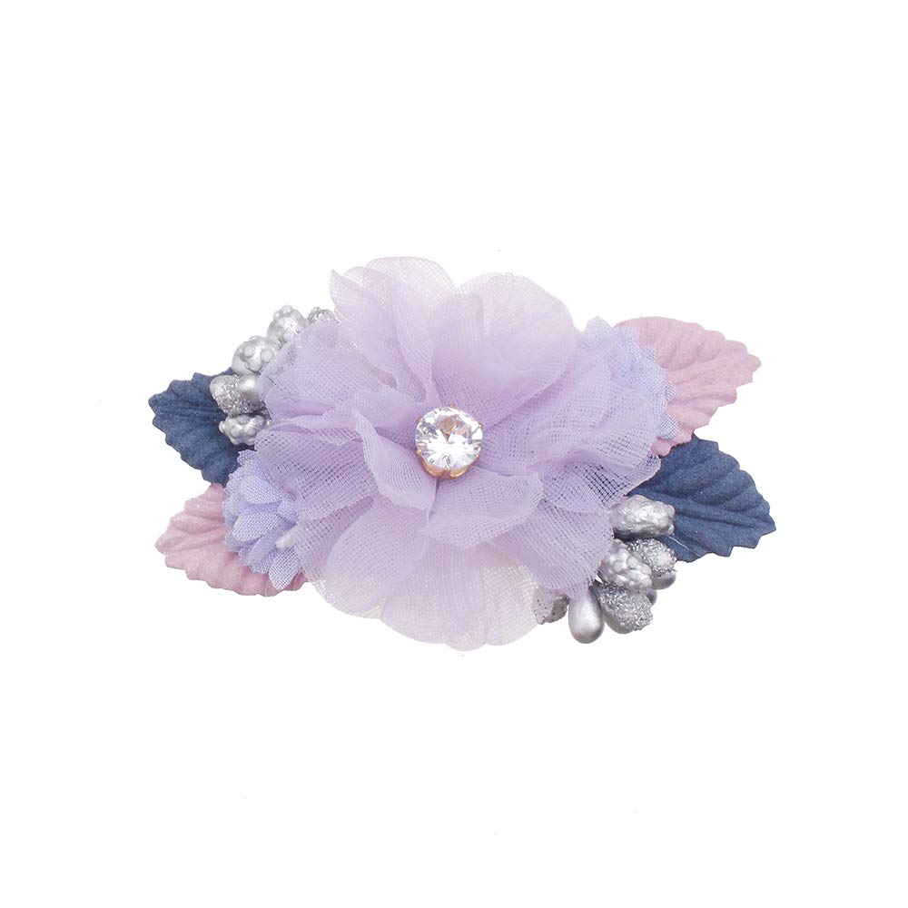 mligril Baby Girls Flower Hair Clips-3pcs Floral Hair Bows Alligator Barrettes for Infant Toddler 1 Count (Pack of 3)