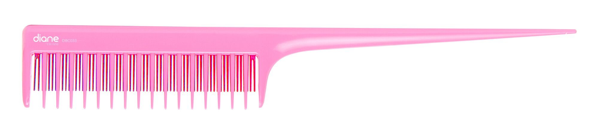 Diane dual teeth teasing comb 8inch pink DBC033