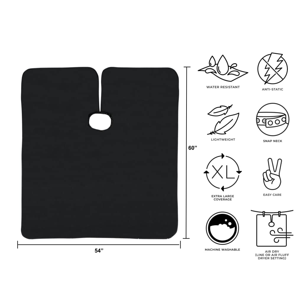 Cricket Static Free Cape, Black