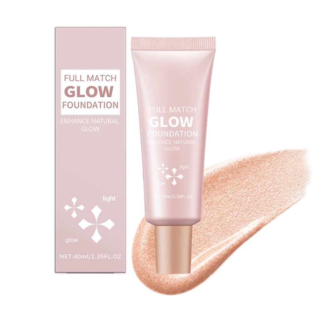 Natural Glow Illuminator Glotion - Hydrating, Long-Lasting Highlighter for Face & Body with Sheer to Light Buildable Coverage and Radiant, Sun-Kissed Look, 1.35 fl oz (#2 Light, 1 Piece)