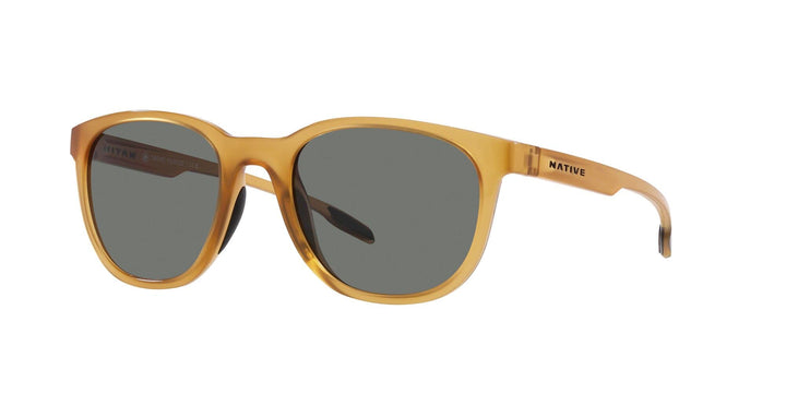 Native XD9042 Targhee Sunglasses, Topaz Crystal/Grey Polarized, 54 mm