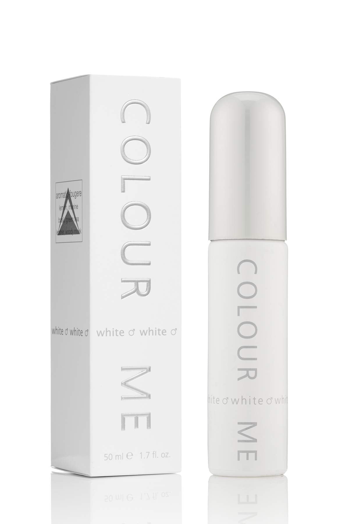 COLOUR ME Men Homme White Eau De musk Spray Parfum 50Ml