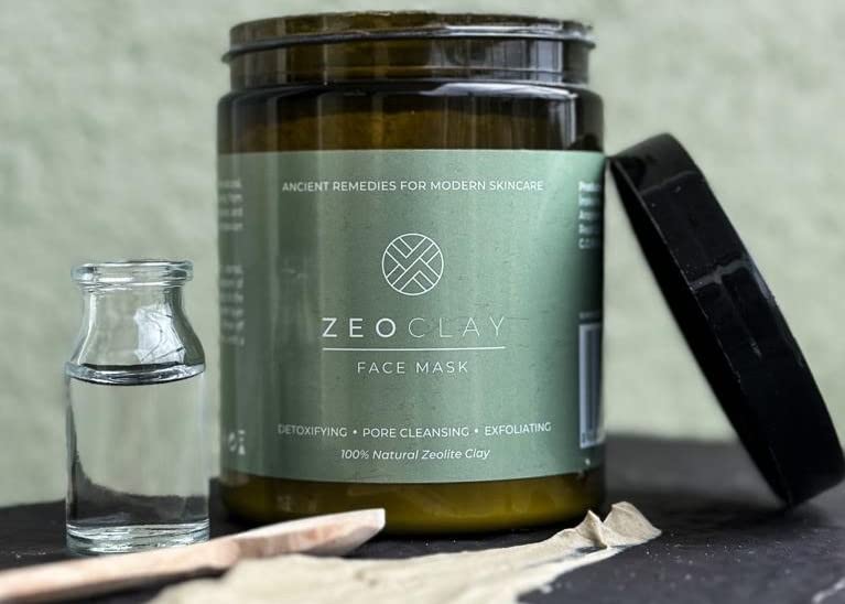 ZeoClay Face Mask - Pore Reducer - Detoxifying & Cleansing Clay Mask - 100% Organic - Spa Quality