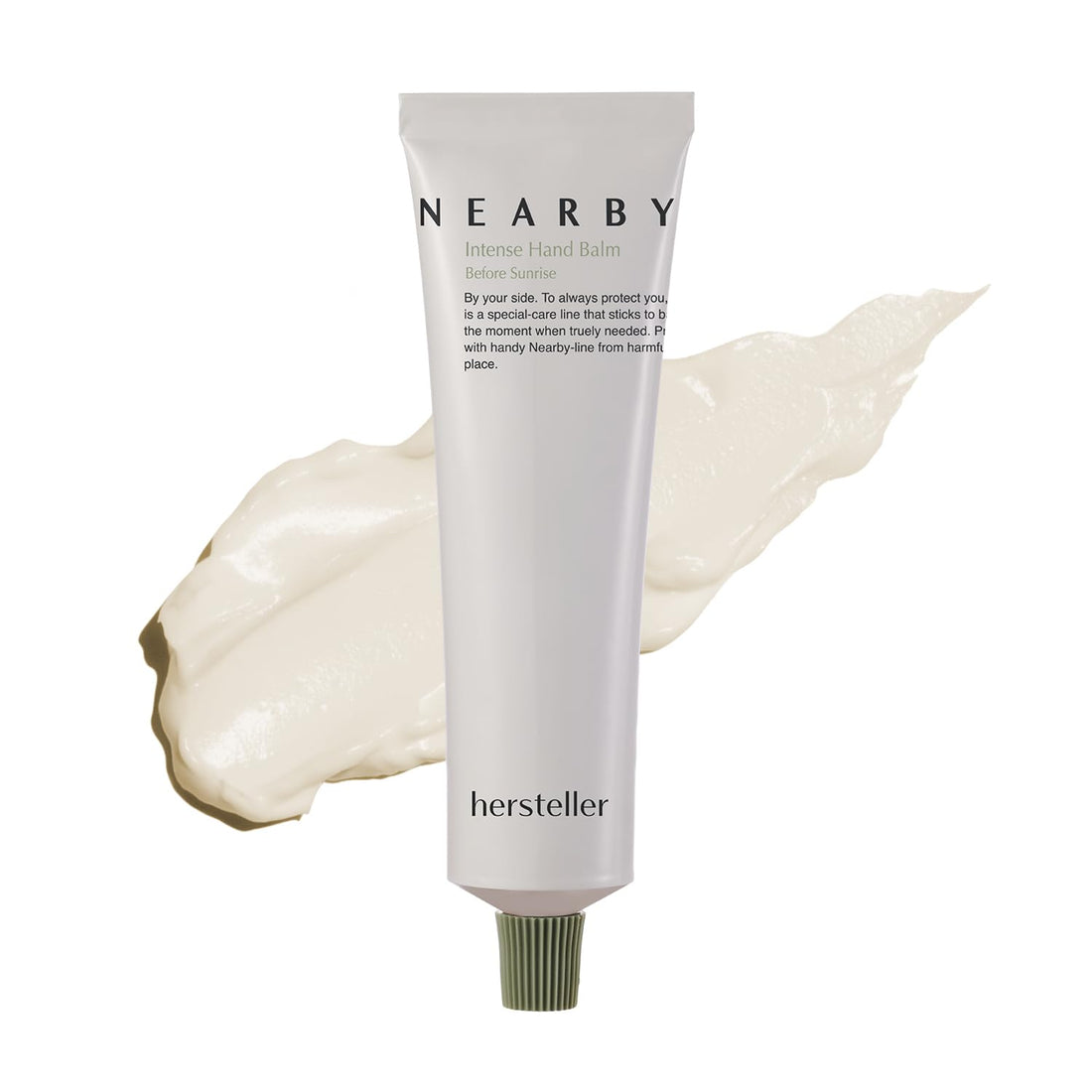 Hersteller Nearby Intense Hand Balm 50ml, 1.7 Fl Oz Deep Moisturizing Hydrating Non Sticky Vegan Butter Complex Scented Cream Hand Care Before Sunrise Greenery Woody Scent