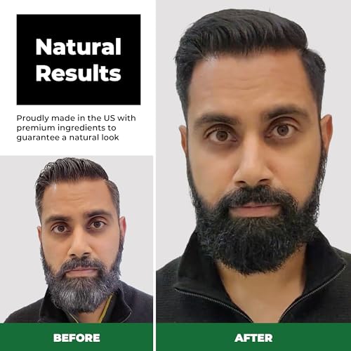 Simpler Men's Hair Color Kit - Full Gray Coverage - Natural Black & Beard Dye - Easy Application for 100% Gray Hair - Jet Black