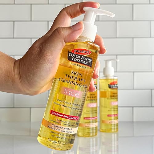 Palmer's Cocoa Butter Formula Skin Therapy Cleansing Oil for Face, Rosehip Fragrance, 6.5 Ounces (Pack of 6)