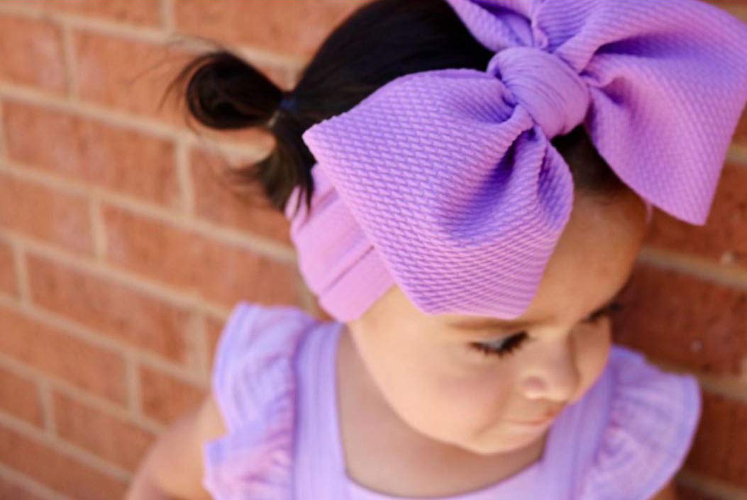 Steewarts Baby Girl Bow Headbands Newborn Hairband Baby Turban Knotted Elastic Headwrap for Toddler Hair Accessories (AA04-8PCS)