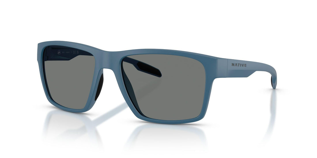 Native Breck Sunglasses, Overland Blue/Grey Polarized, 56 mm
