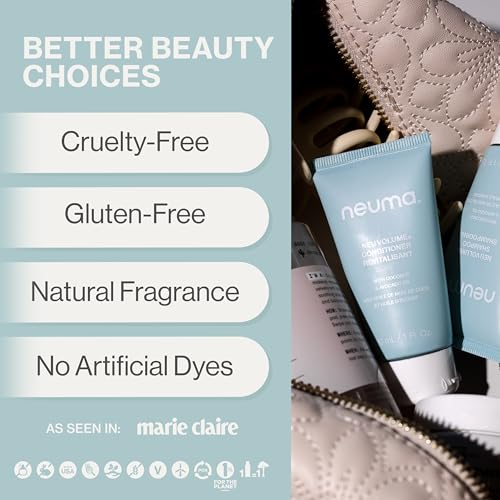 NEUMA Neu Volume Conditioner 1 Fl. Oz. Fennel, Ylang Ylang, Patchouli, and Vanilla Scent, Travel Size Moisturizing Conditioner Sulfate Free Paraben Free