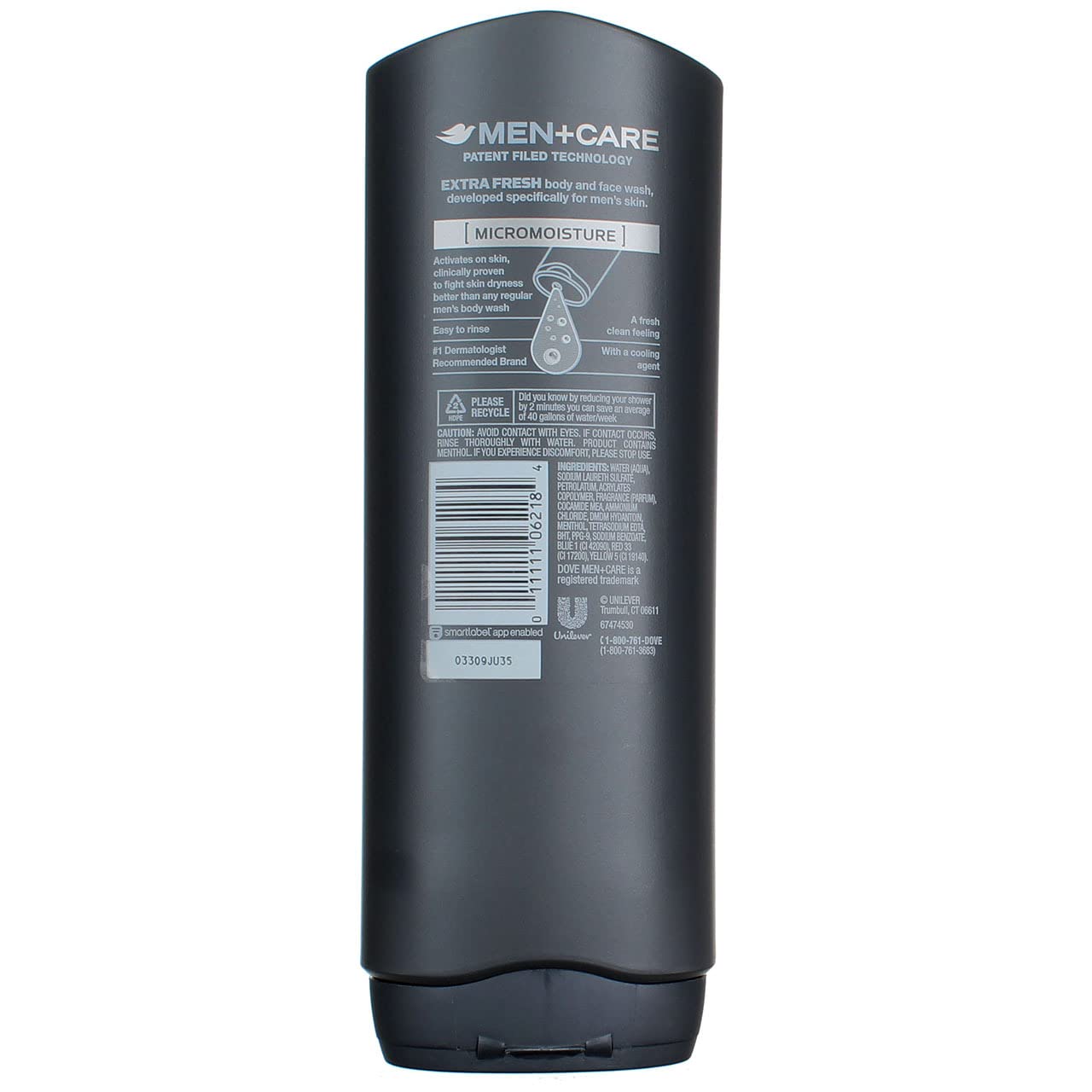 Dove Men +Care Body and Face Wash - Extra Fresh - 18 oz