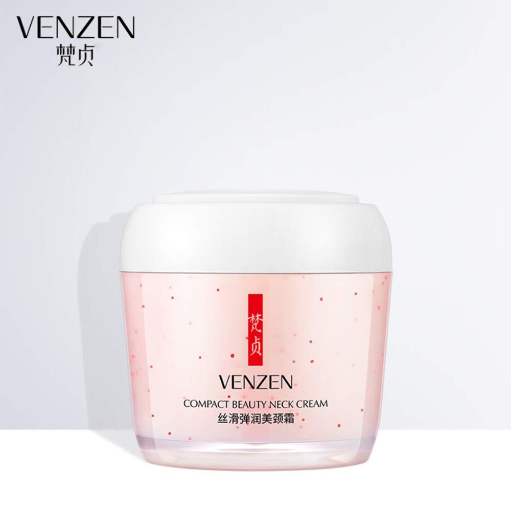 VENZEN Compact Beauty Neck Cream Moisturizing Nourishing Smoothing Fine Lines Wrinkles Delicate Skin Essence Sodium Hyaluronate 160g