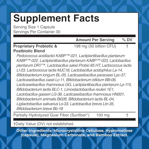 MaryRuth Organics 3 in 1 Probiotics for Digestive Health | Prebiotic & Postbiotic | Gut Health Supplement for Women & Men | Powder Probiotics for Women | Immune Support | 50 Billion CFU | 0.5 oz