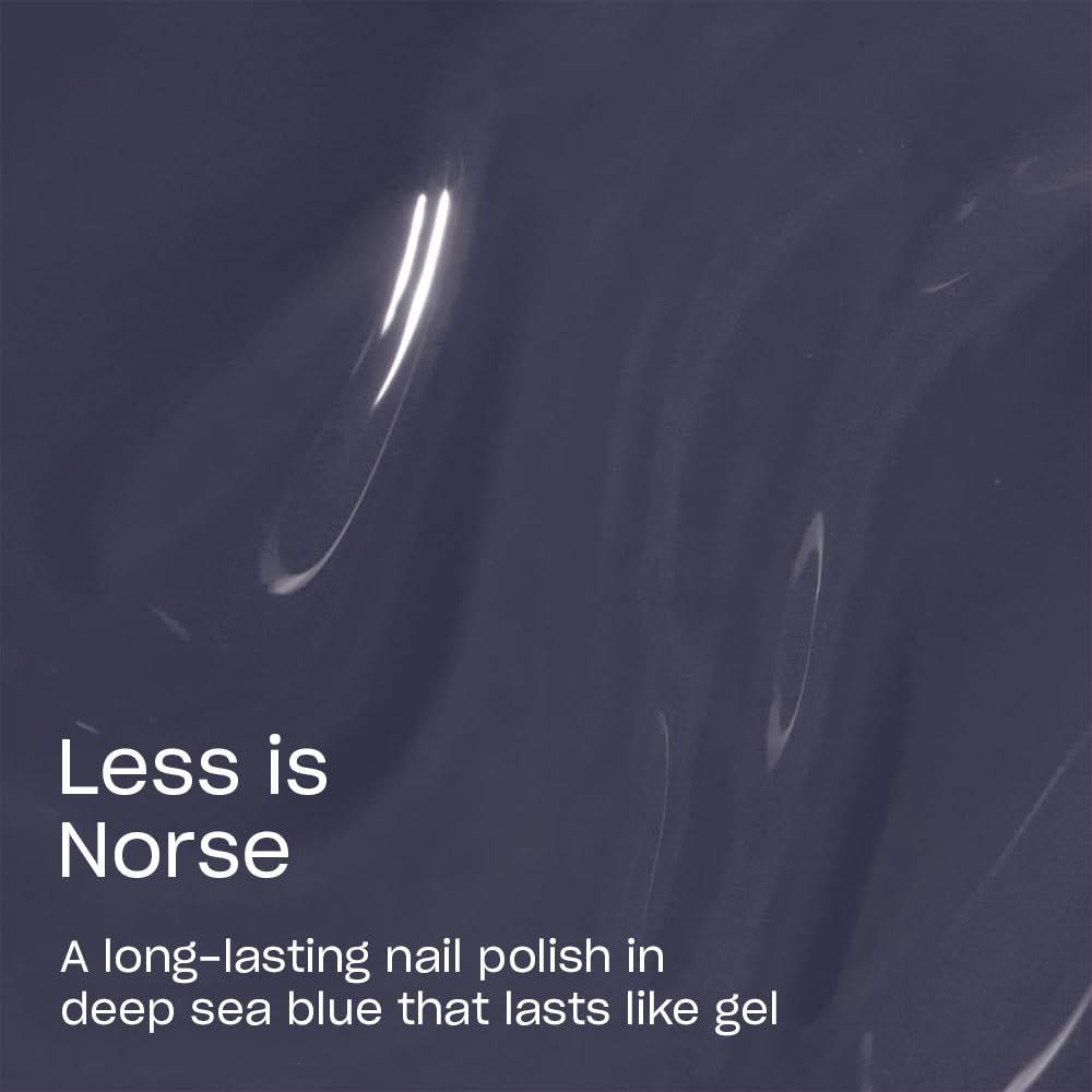 OPI Infinite Shine Less is Norse | Opaque Dark Blue Crème Long Wear Gel Like Nail Polish | Vegan, Long Lasting, Streak Free