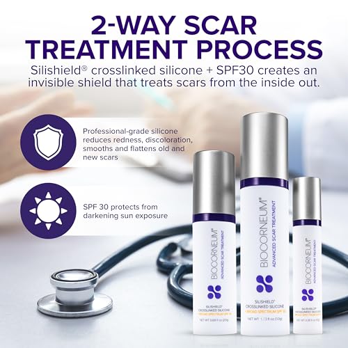 Advanced Scar Treatment with Silishield® & SPF 30 20g – Made in The USA, Fast-Drying, Water-Resistant Silicone Scar Gel - Surgeon Recommended for New & Old Scars - Suitable for Children Over 6 Months
