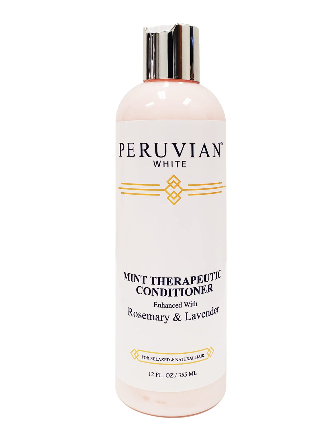 Peruvian white Rosemary Detoxifying Therapeutic Shampoo & Conditioner Enhanced with Rosemary & Lavender Mint (12 oz.) (Duo Set)