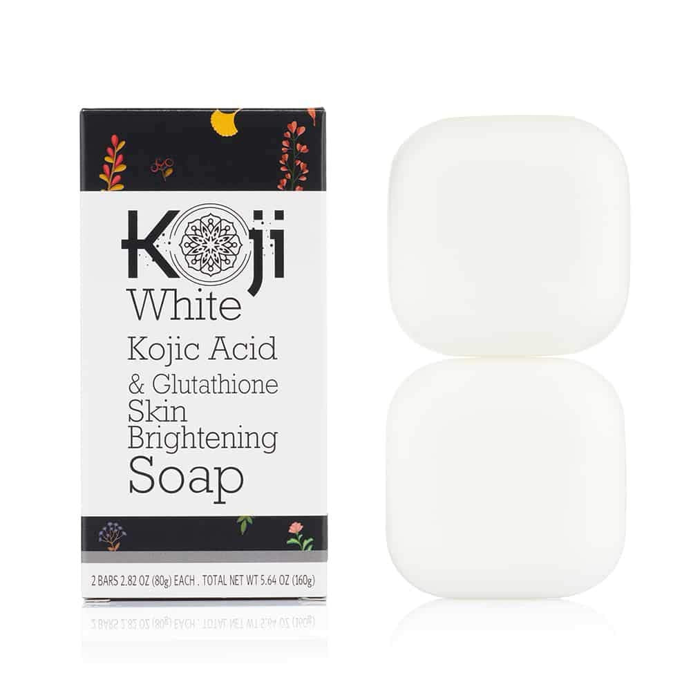 Kojic Acid & Glutathione Skin Lightening Soap (2.82 oz / 2 Bars) - Brightening & Bleaching Skin Tone Formula ââ‚¬â€œ Reduce Acne Scars, Wrinkles Elimination, Removal Acne Scars, Dark Spots And Freck