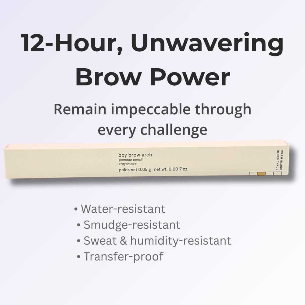 Glossier Boy Brow Arch 2-in-1 Longwear Pomade Eyebrow Pencil Warm Blond