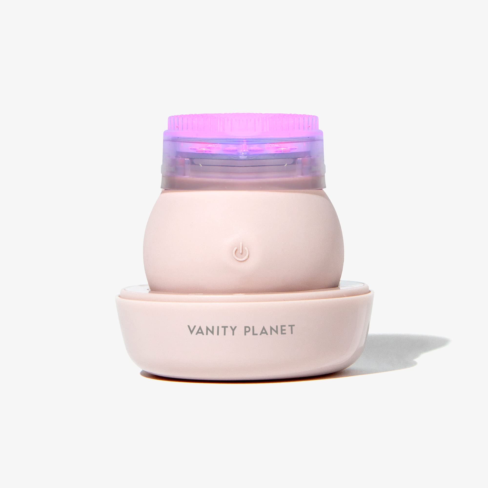 Vanity Planet LEDA Blue LED Silicone Face Brush - Deep Cleansing Light Therapy for Your Skin and Prevent Fine Lines, Wrinkles and Sunspots - Gentle for Sensitive Skin