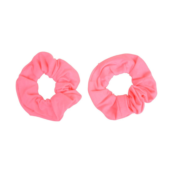Set of 8 Neon Color Solid Scrunchies