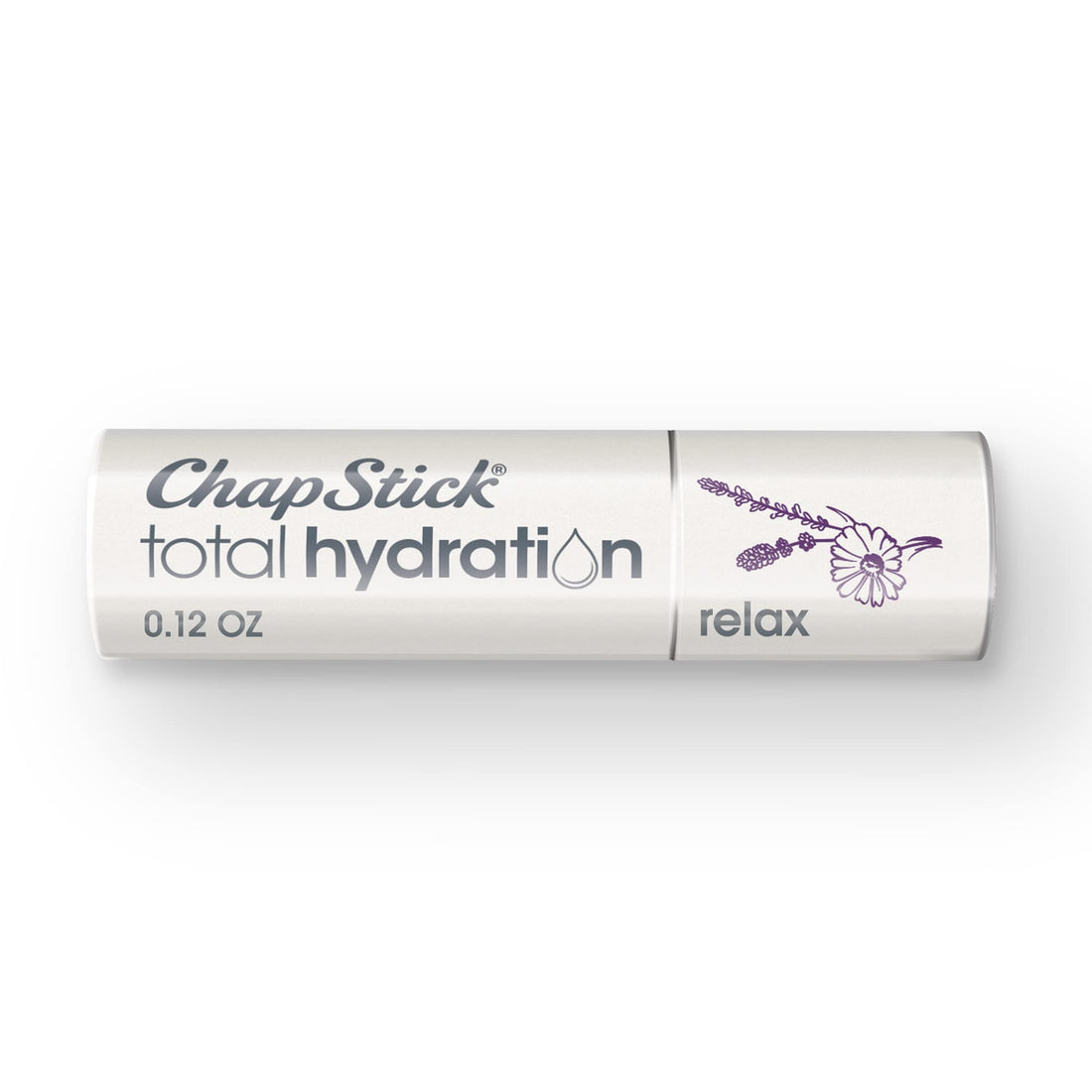 ChapStick Total Hydration ( Essential Oil Relax 0.12 Ounce) Moisturizer Lip Balm Tube, with Essence of lavender and chamomile