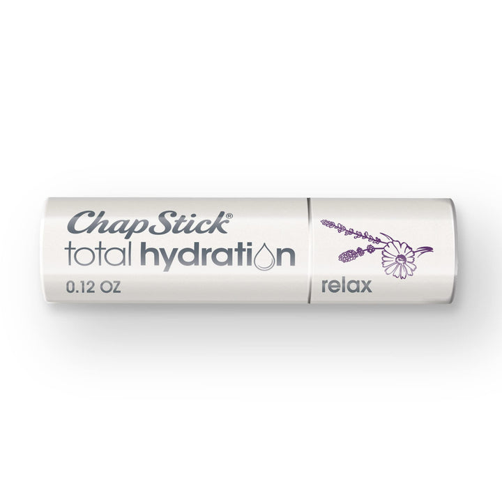ChapStick Total Hydration ( Essential Oil Relax 0.12 Ounce) Moisturizer Lip Balm Tube, with Essence of lavender and chamomile