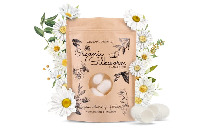 Memoir Organic Silkworm Finger Rub - Facial Cleanser...
