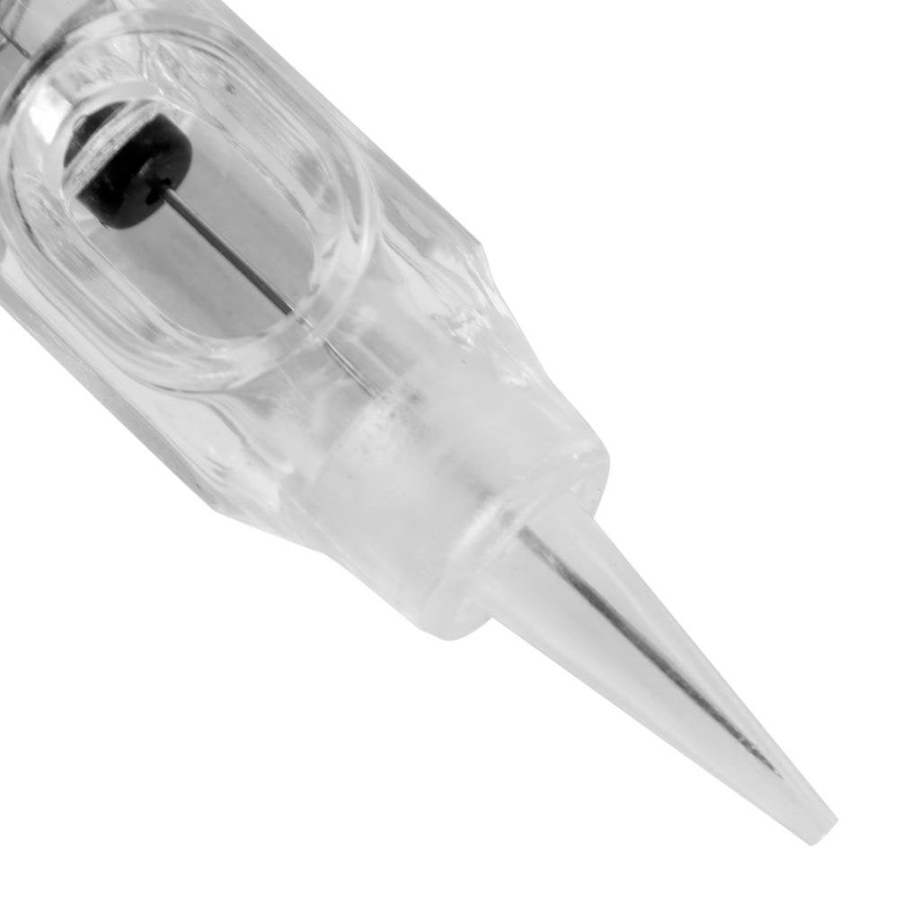 Chuse 10PCS Sterilized Disposable Permanent Makeup Eyebrow Tattoo Needles for Nouveau Rotary Machine Gun 1RL