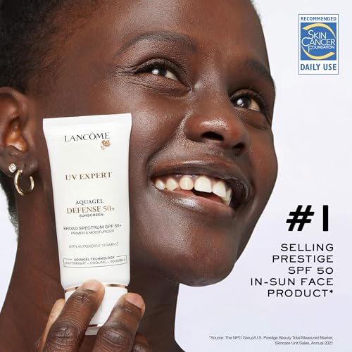 Lancôme UV Expert Primer & Face Moisturizer With SPF 50 - Prep, Hydration & Face Sunscreen Protection - With Vitamin E & Moringa Seed Extract - 1.0 Fl Oz