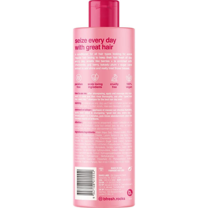 b.fresh Daily Care Conditioner | Good Hair Day. Everyday. - Daily Conditioning for All Hair Types, Enriched with Chamomile + Sugar Cane Extract for Shine, 12 Fl Oz