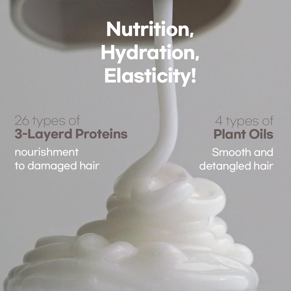 LORINIQUE Korean Keratin Leave-in Conditioner Treatment, 4.05 Fl Oz, Keratin Pro Booster with 10,000ppm Protein, for Frizzy Dry Damaged Hair