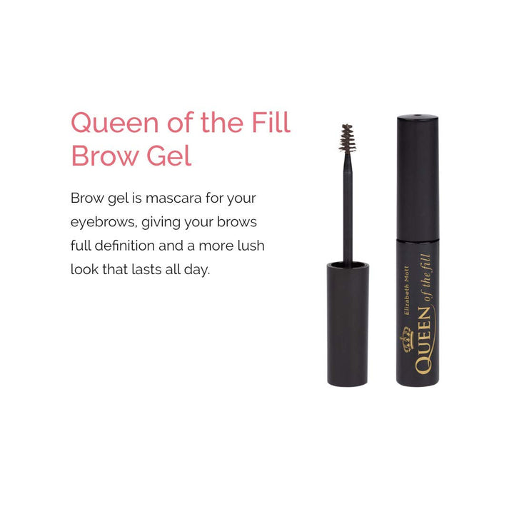 Queen of the Fill Tinted Eyebrow Makeup Gel Cruelty Free (Light Medium) (4g/.14oz)