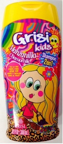 Grisi Kids Manzanilla Shampoo 2 in 1, 10oz.Per Bottle (3 Pack)